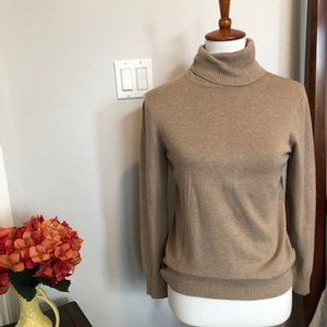 Joseph A  Tan Turtleneck - Medium Very Nice!